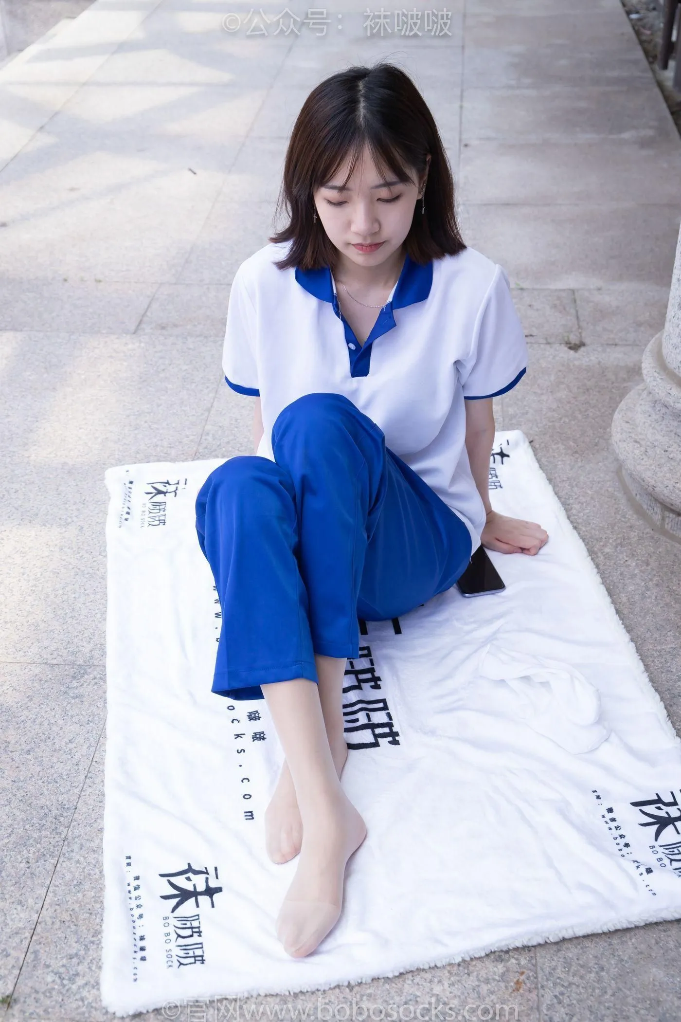 [BoBoSocks袜啵啵]NO.022 小甜豆-校服、贝壳头、白棉袜、肉丝 [140P]插图2